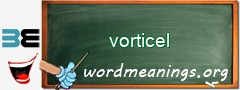 WordMeaning blackboard for vorticel